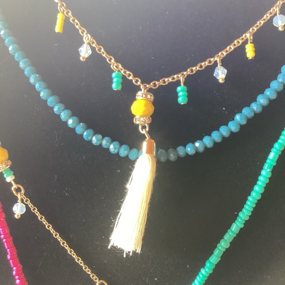 Premier Designs Aloha necklace 4 in 1 tropical colors - Picture 2 of 5